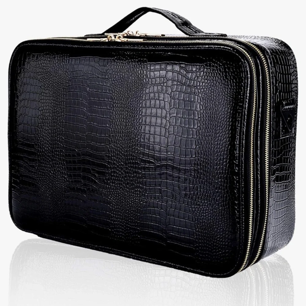 🆕 Makeup Case Travel Makeup Train Case Organizer - Picture 13 of 17